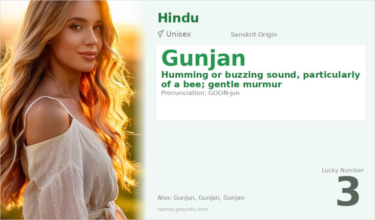 Gunjan Name Meaning — Sanskrit Origin, Gender & Details (2025)
