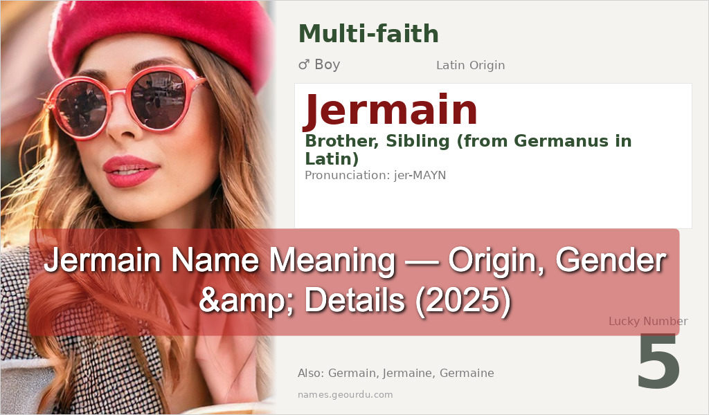 Jermain Name Meaning — Origin, Gender & Details (2025)